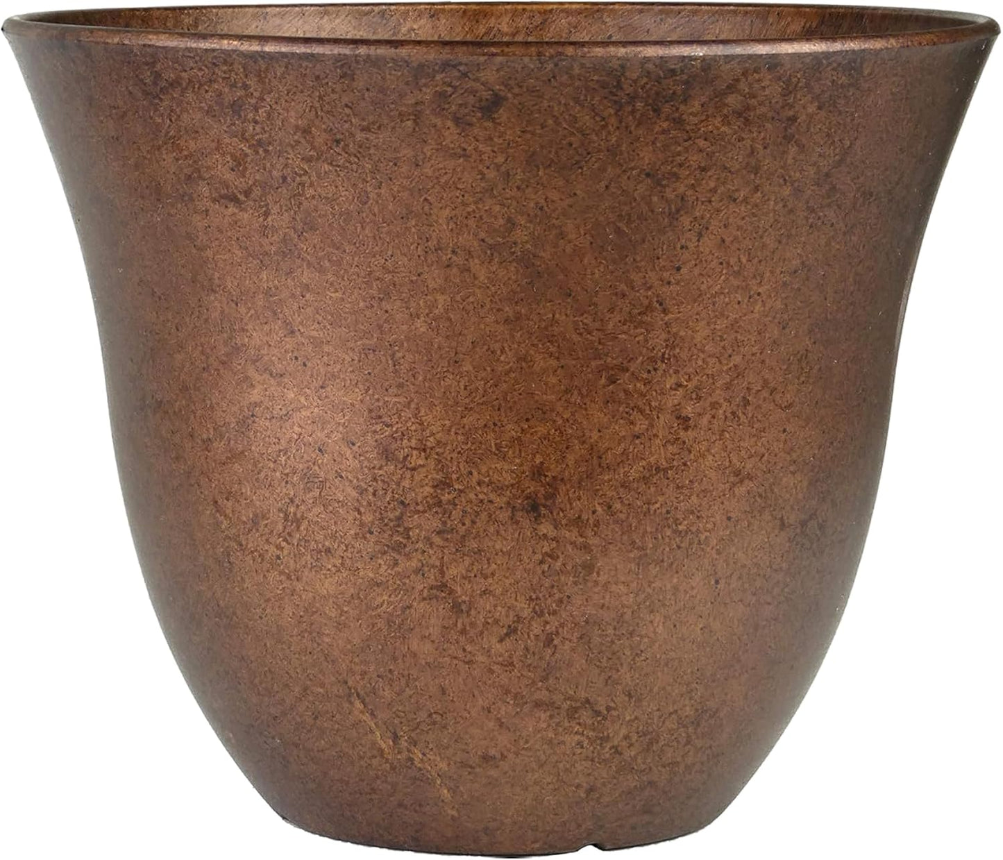 Honeysuckle Resin Planters - Lightweight Indoor & Outdoor Plant Pots - Uv-Resistant Plastic Flower Pots - Pot Planters for Flowers & Herbs (15" Distressed Copper)
