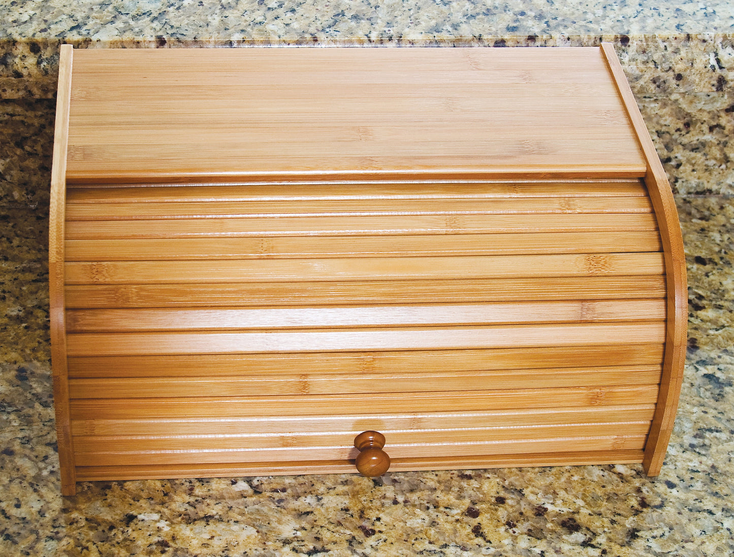 8846 Bamboo Wood Rolltop Bread Box, 15-3/4" X 10-3/4" X 6-3/4"