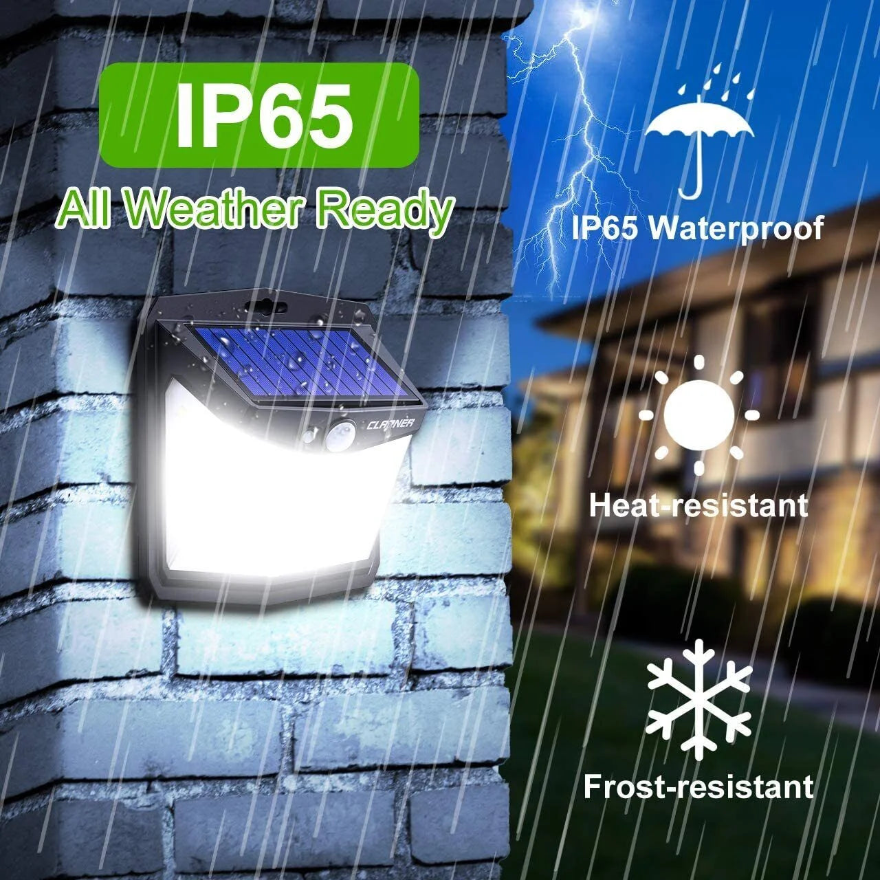Solar Lights Outdoor, 128 LED Motion Sensor Lights 3 Modes 270° Wide Angle Waterproof Wireless Security Light, Cold White, 4 Pack
