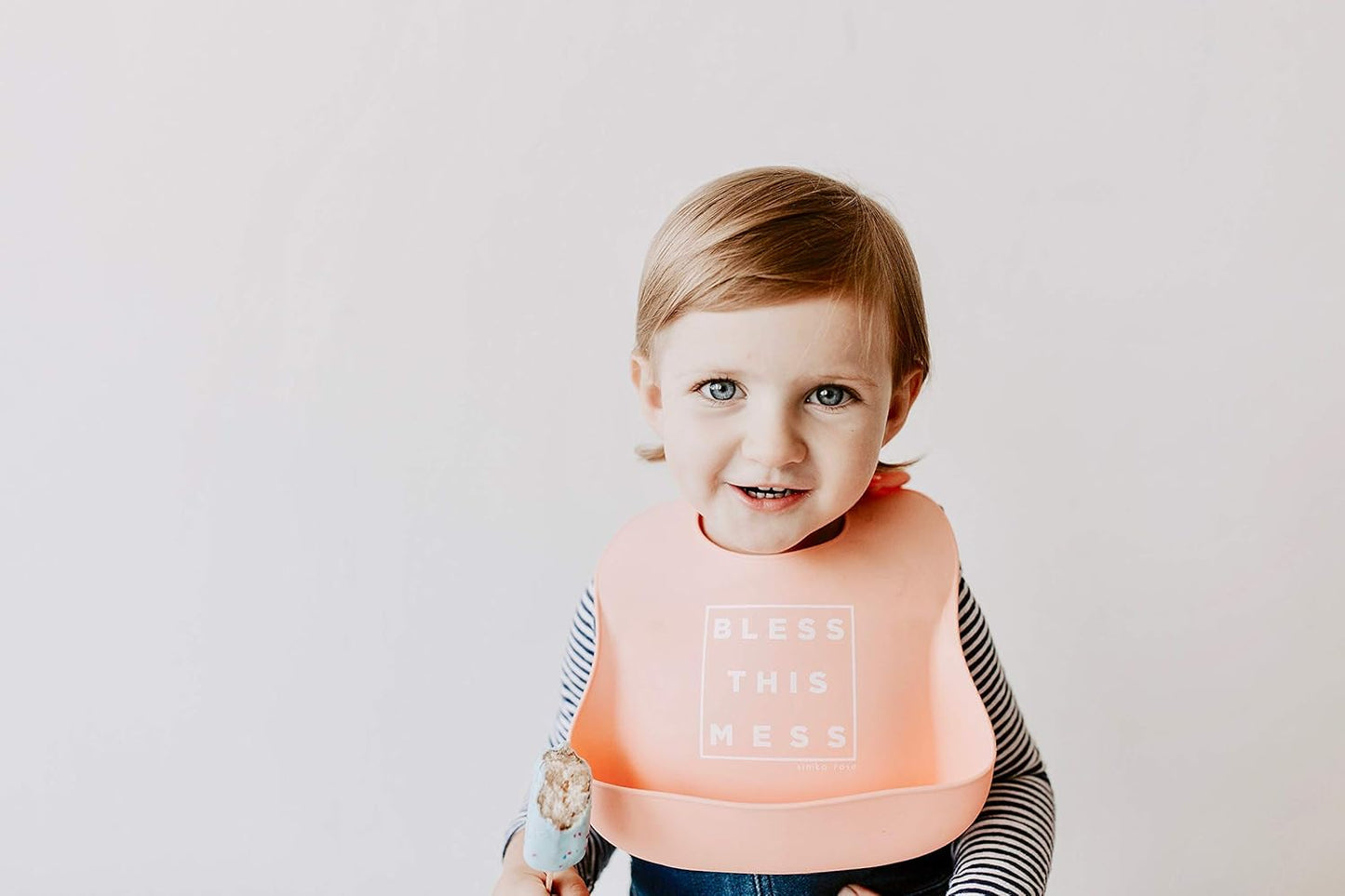 Silicone Baby Bibs with Food Catcher - Adjustable Soft Catch All Bib for Boys & Girls - High Chair Dining Table