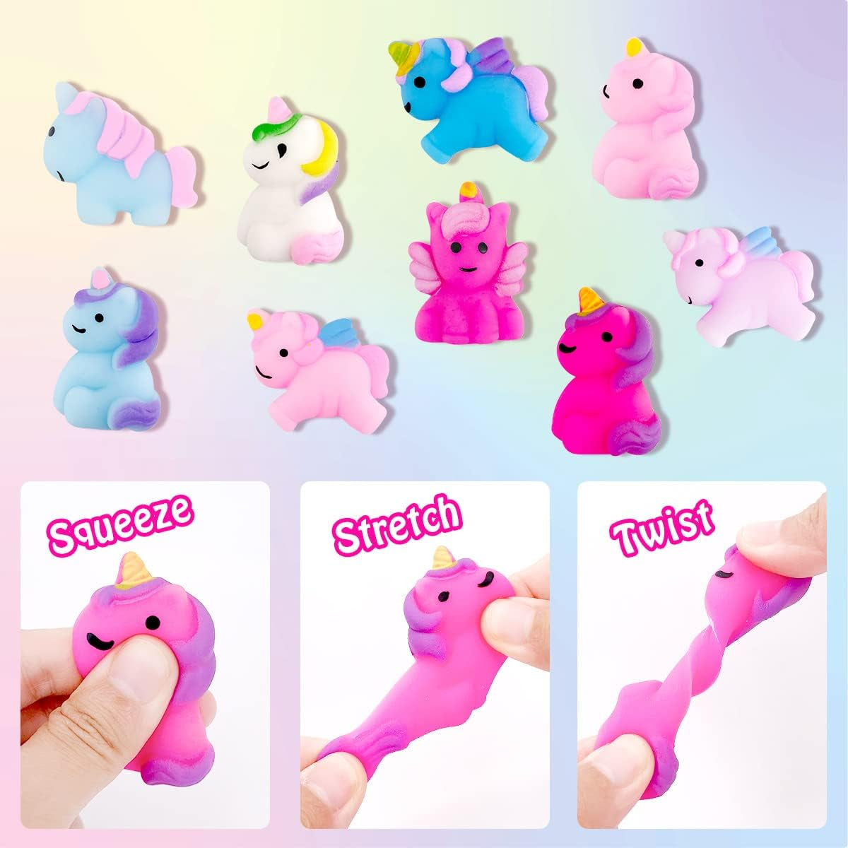 Unicorn Bath Bombs for Kids, 9 Large Kids Bath Bombs with Squishy Toys Inside, Magic Unicorn Bath Bombs with Surprise inside for Girls…