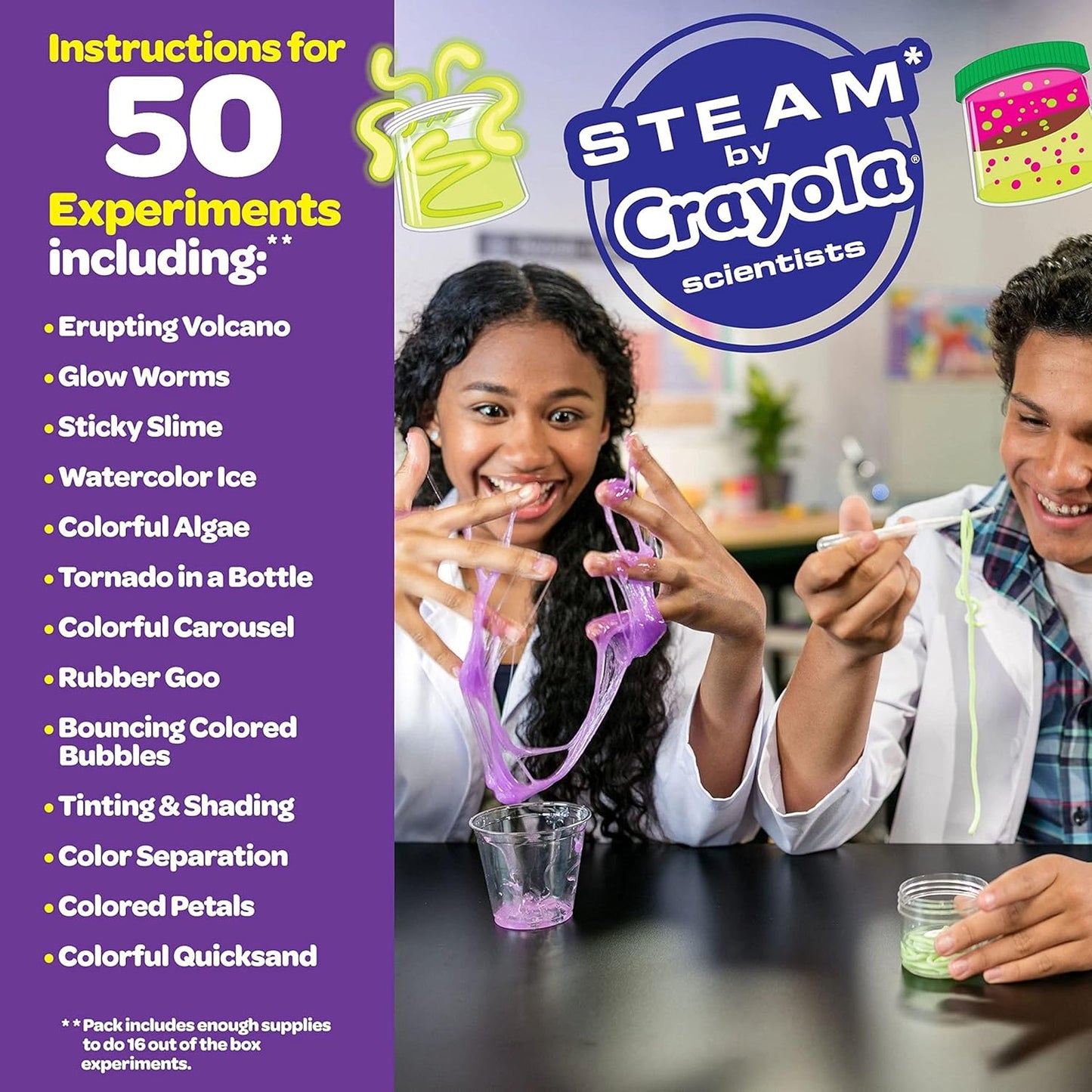 Color Chemistry Set (50 Experiments), Science Kit for Kids, STEM Toy for Kids, Gift for Boys & Girls, Ages 7, 8, 9