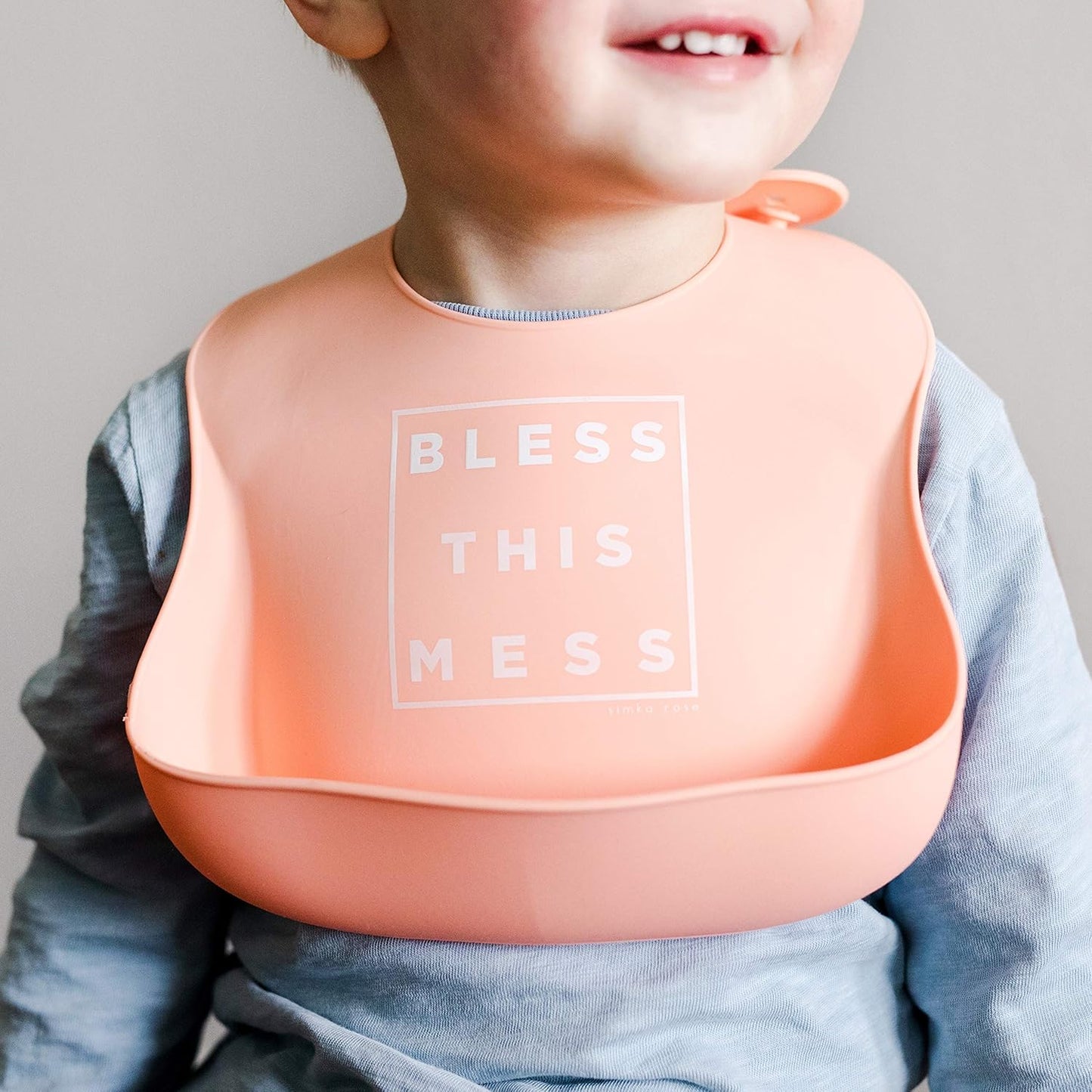Silicone Baby Bibs with Food Catcher - Adjustable Soft Catch All Bib for Boys & Girls - High Chair Dining Table