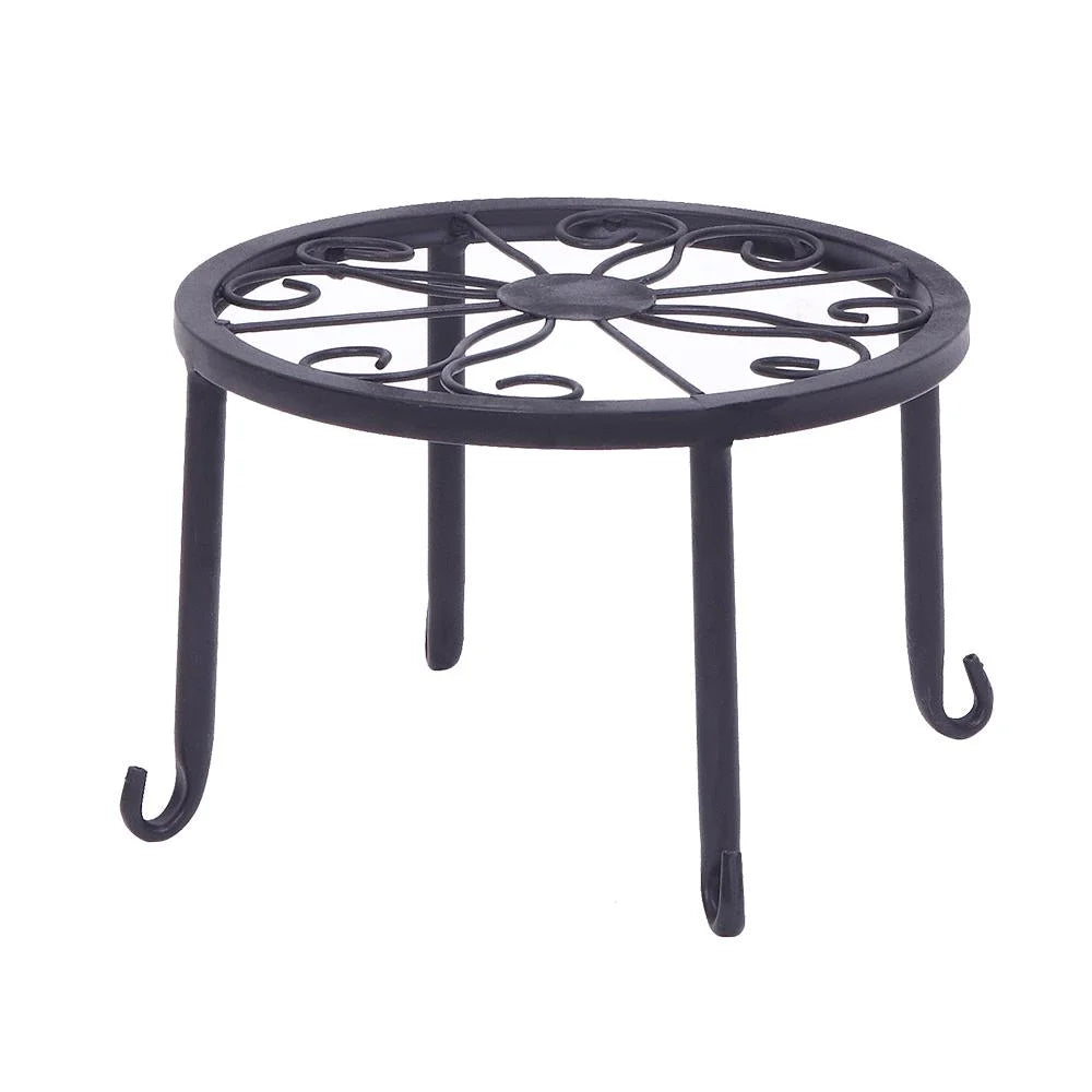 4 Pack Wrought Iron Plant Stands for Home and Garden,45 Lbs Capacity