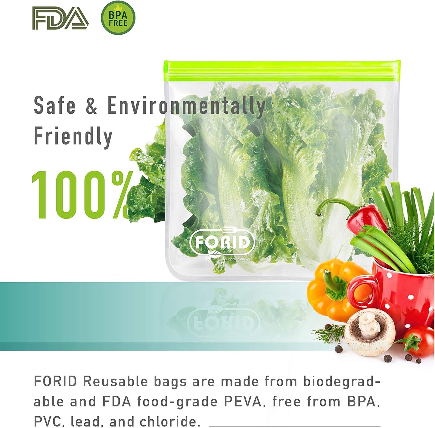 Reusable Gallon Freezer Bags, 6 Pack Leakproof Extra Thick 1 Gallon Bags for Marinate Food & Fruit Cereal Sandwich Snack Meal Prep Travel Items Home Organization Storage