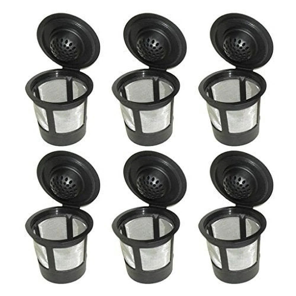 6 X Single Coffee Pod Filters Compatible Keurig K Cup Coffee Maker System, Reusable
