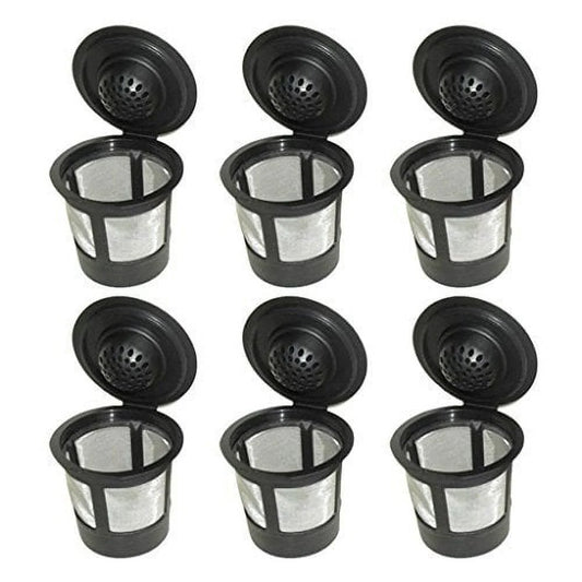 6 X Single Coffee Pod Filters Compatible Keurig K Cup Coffee Maker System, Reusable