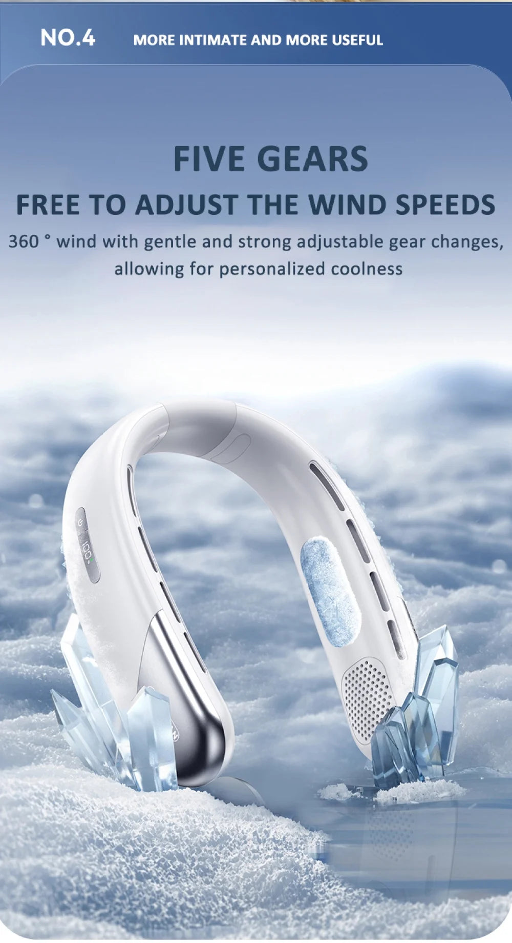 New Neck  Portable Hanging Wearable Cooling s Bladeless Cooler for Outdoor Camping & Home