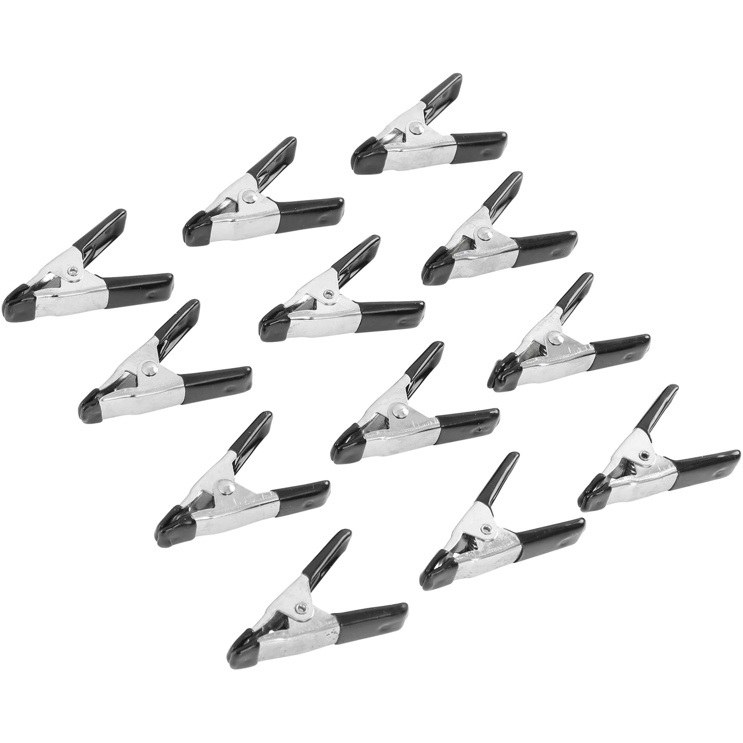 12-Piece Mini Metal Spring Clamp Set