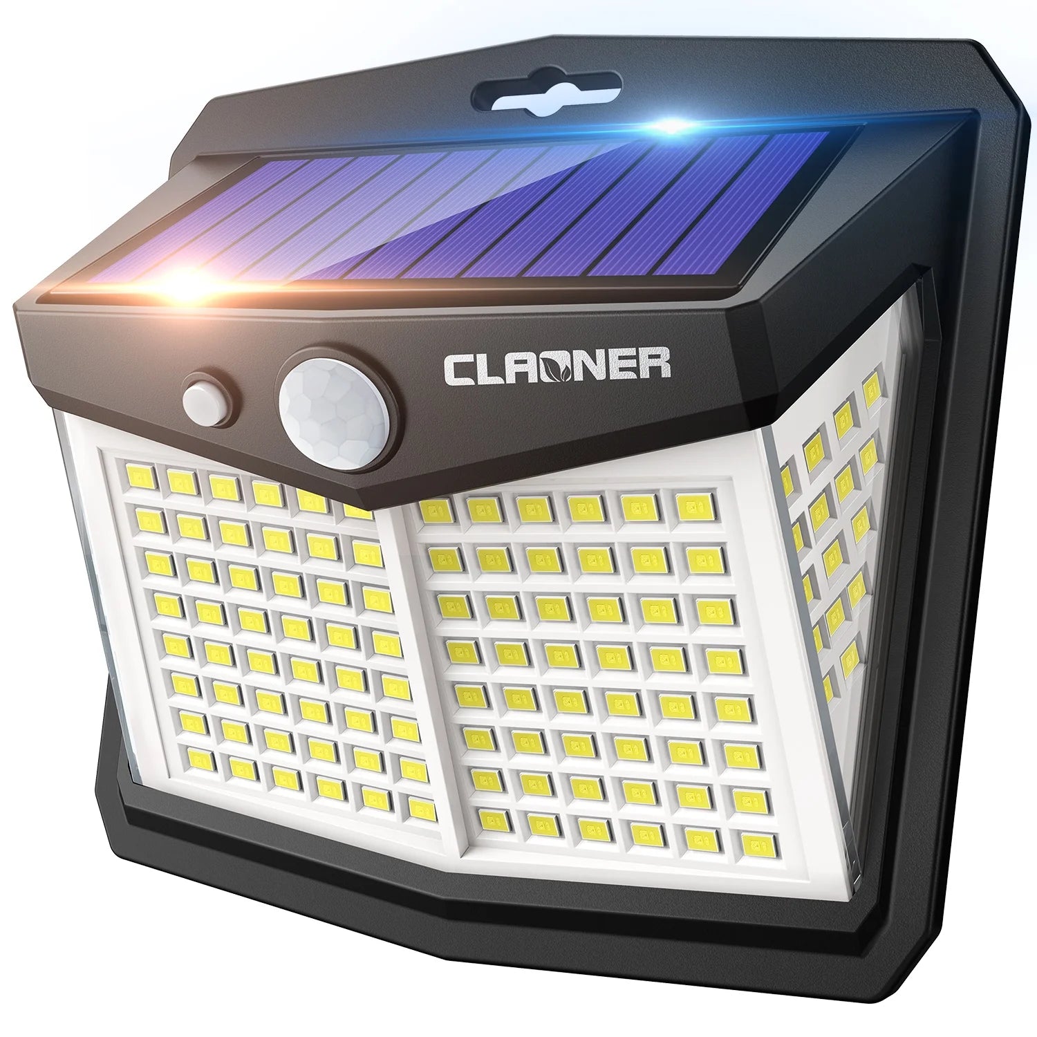 Solar Lights Outdoor, 128 LED Motion Sensor Lights 3 Modes 270° Wide Angle Waterproof Wireless Security Light, Cold White, 4 Pack