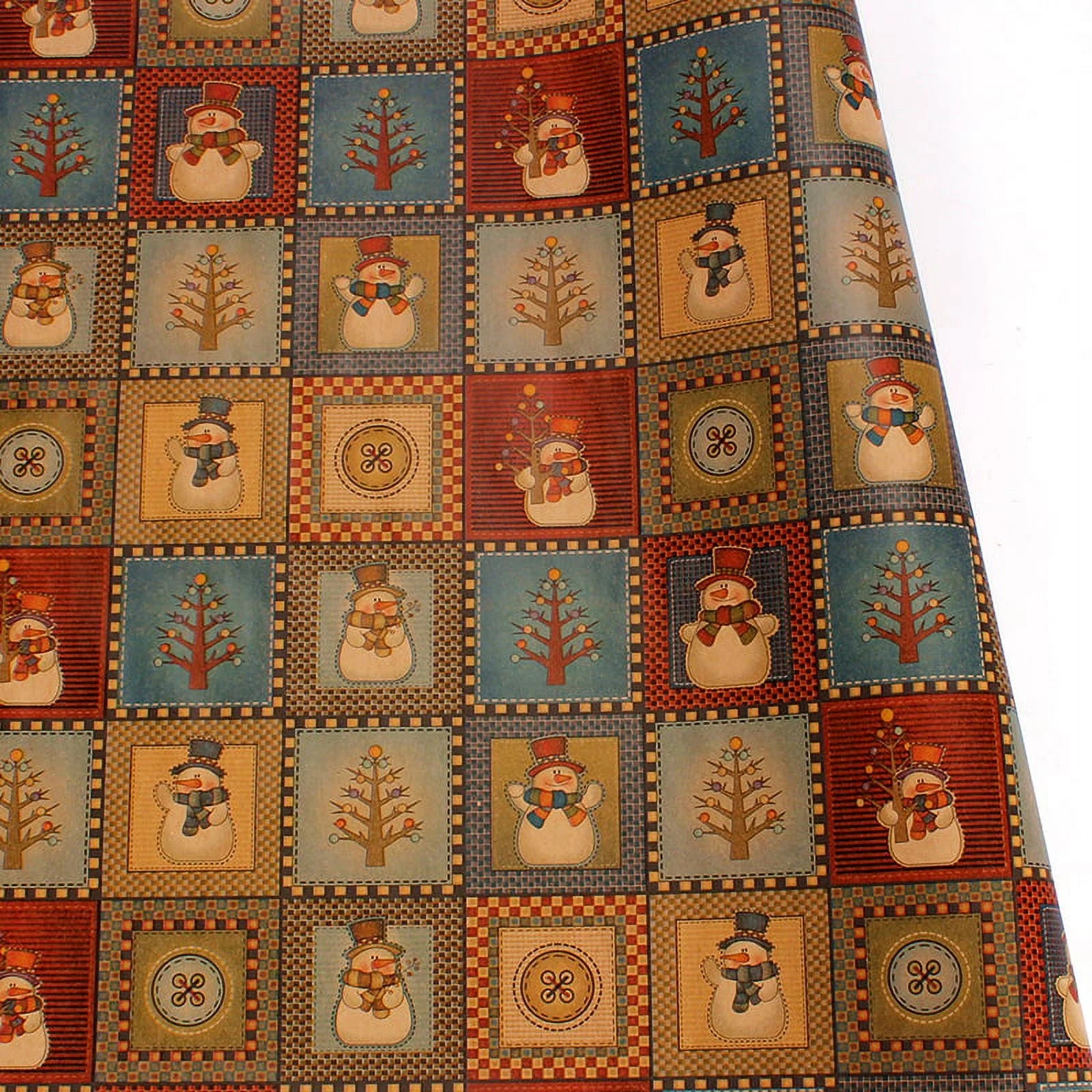 Christmas Wrapping Paper, Holiday Wrapping Paper, 9 Pack Brown Kraft Paper, Snow, Christmas Tree, Snowman, Lantern and Color Elk (9-Sheets, 30" X 20")