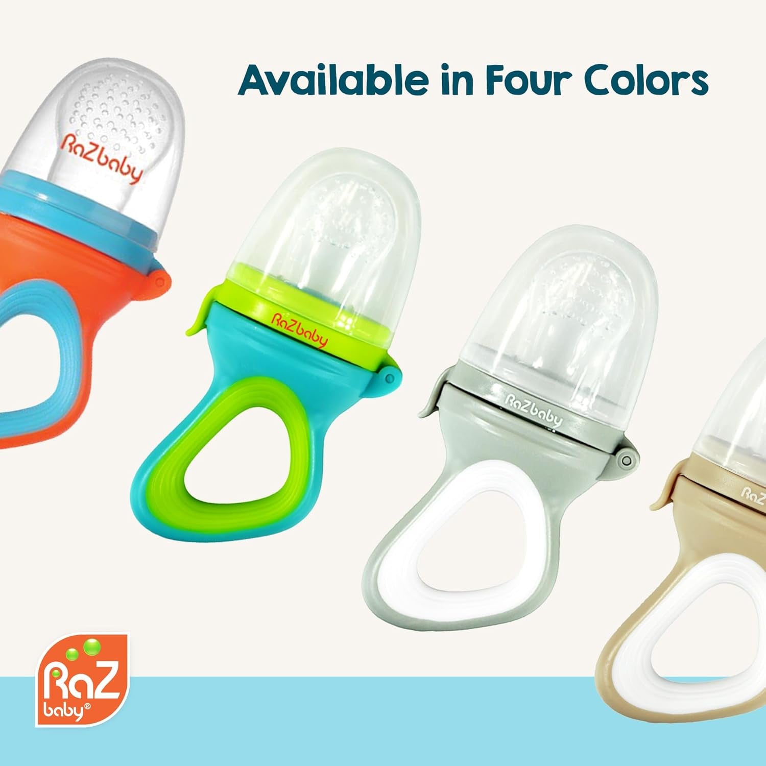 Baby Solids/Frozen Fruit Feeder Pacifier, Infant Teether Toy 6M+, Bpa-Free Silicone Pouch & Nipple, Safely Introduce Solids, Natural Teething Relief, Dishwasher Safe, Freezable – Blue/Green