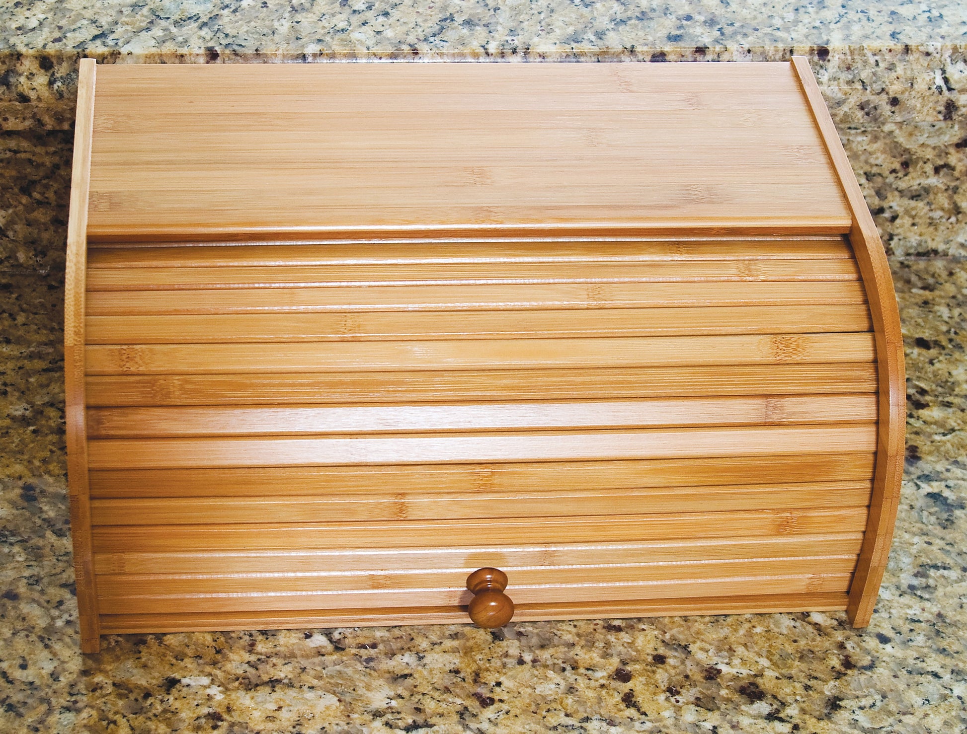 8846 Bamboo Wood Rolltop Bread Box, 15-3/4" X 10-3/4" X 6-3/4"