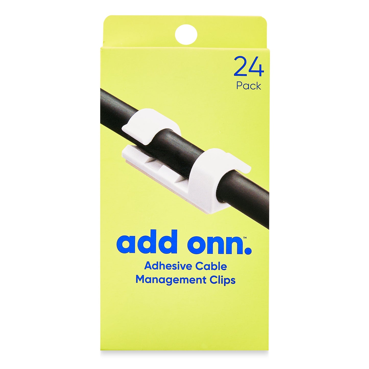 . 24 Count Peel & Stick 3M Adhesive Managment Cable Clips, Cord Organizer