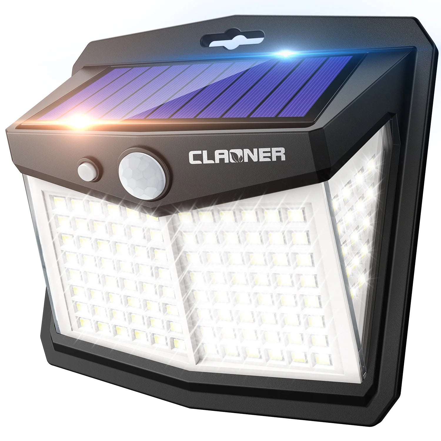 Solar Lights Outdoor, 128 LED Motion Sensor Lights 3 Modes 270° Wide Angle Waterproof Wireless Security Light, Cold White, 4 Pack