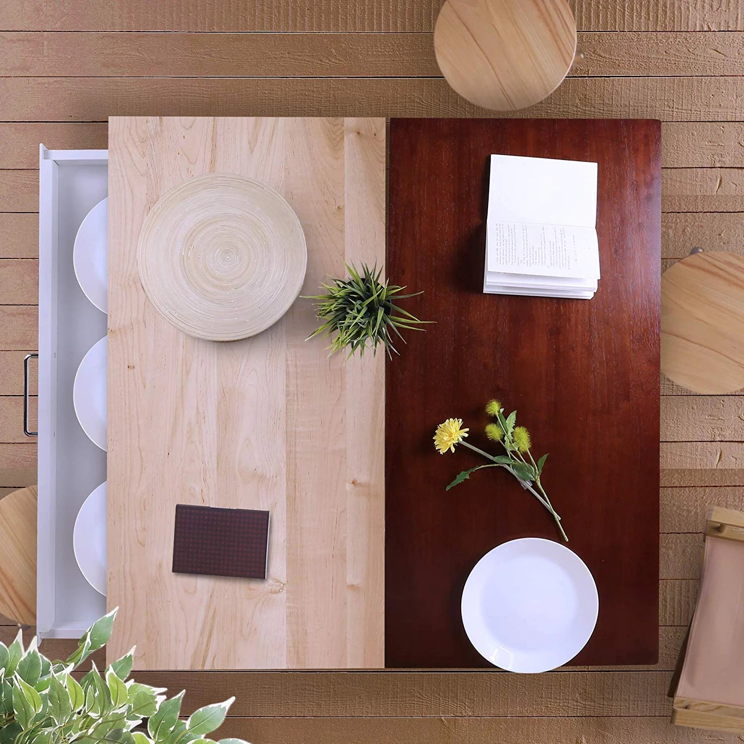 Kitchen Island with Solid Wood