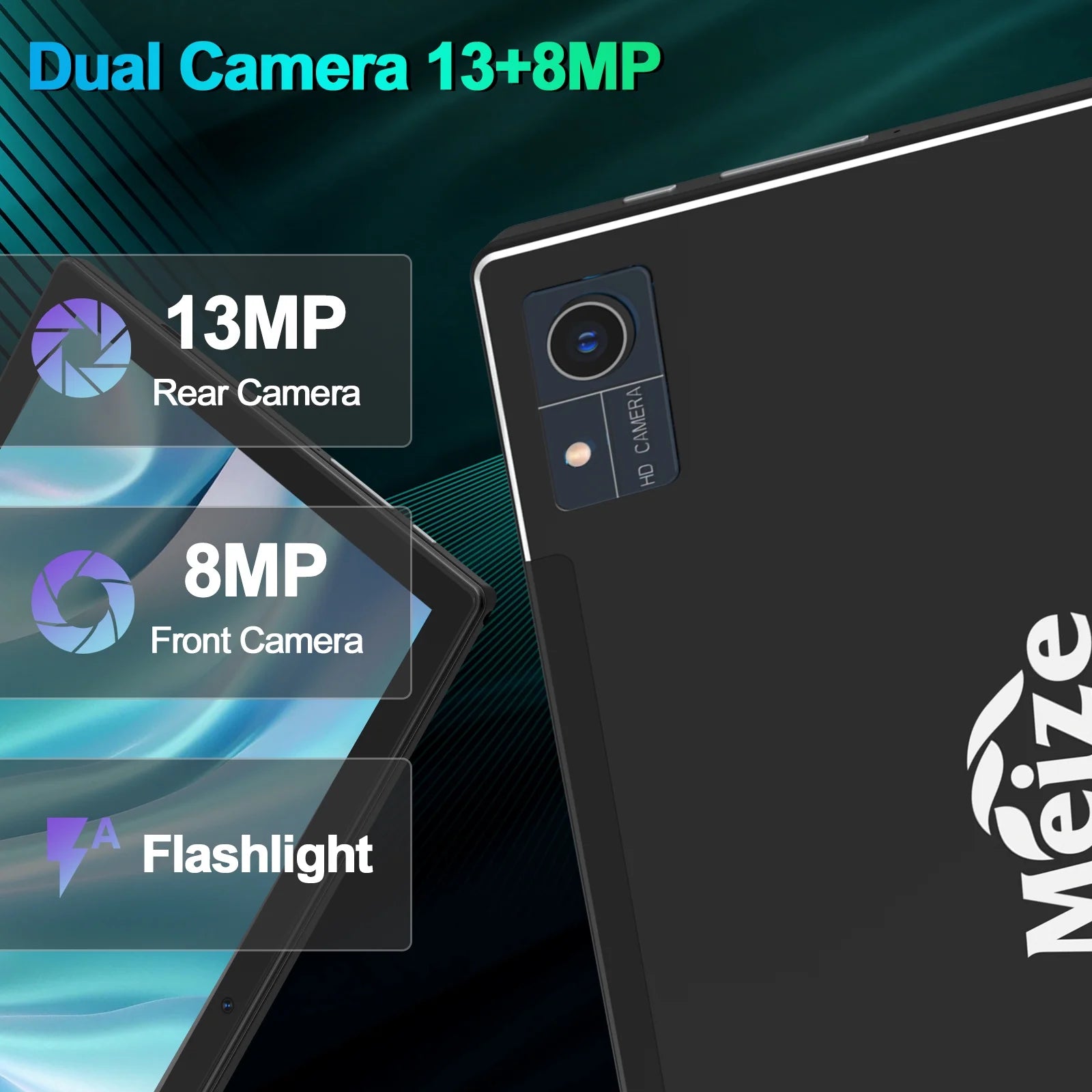 14 Tablet,10Inch 2025 Newest Tablet,Octa-Core Processor with 16GB (8+8 Expand) RAM+128GB ROM+1TB Expand,2.4G/5G Wifi Tablet with Keyboard,1280 * 800 IPS Display Laptop Tablet,Black