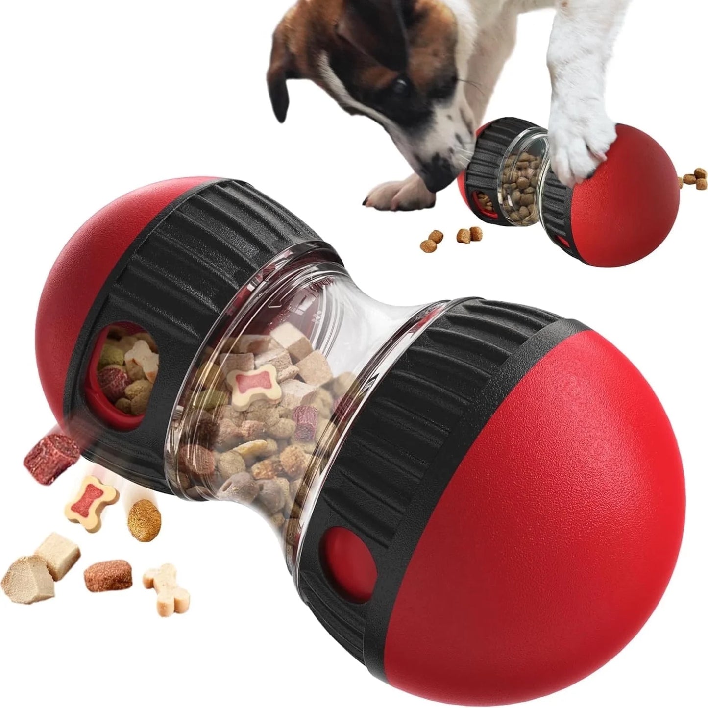 Adjustable Interactive Dog Enrichment Toys, Puzzle Balls for Bored Puppies, Treat Dispenser