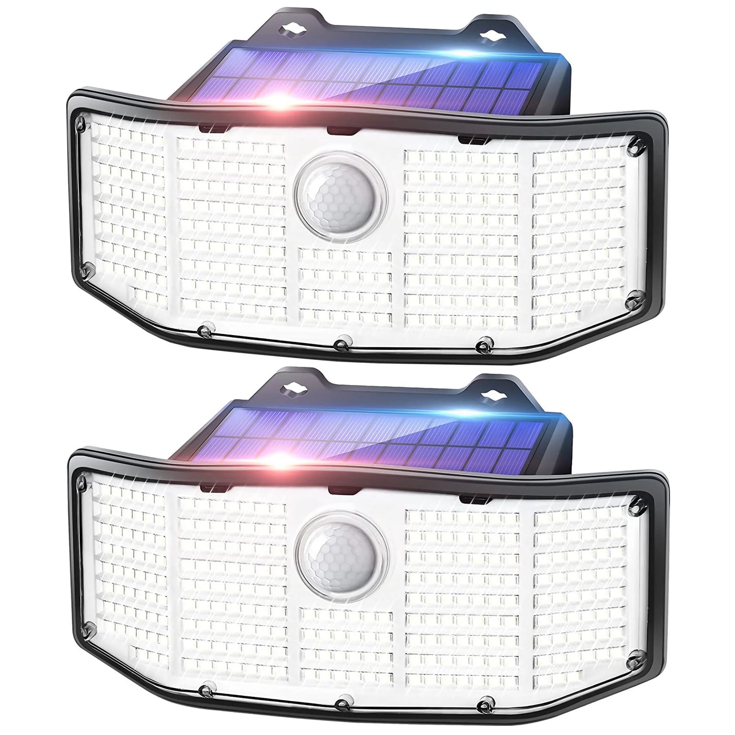 Solar Outdoor Lights - 2Pack 252 LED Motion Sensor Lights Solar Powered Security Flood Lights, IP65 Waterproof Wall Light for Backyard Yard Patio