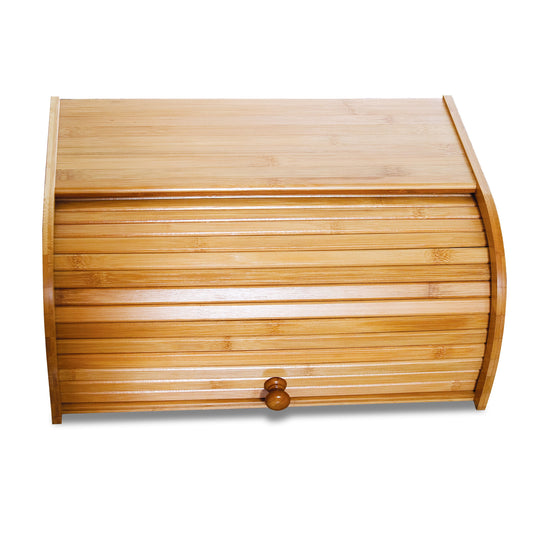 8846 Bamboo Wood Rolltop Bread Box, 15-3/4" X 10-3/4" X 6-3/4"