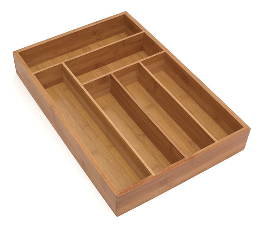 Bamboo Deep Flatware Organizer