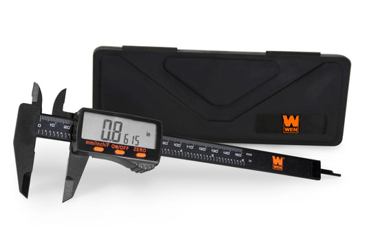 Electronic 6.1-Inch Digital Caliper with LCD Readout and Storage Case