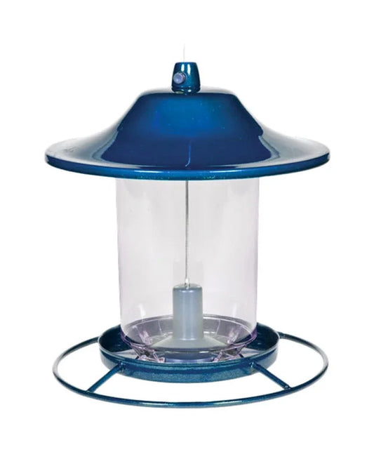 Blue Panorama Wild Bird Seed Feeder - 2 Lb Capacity