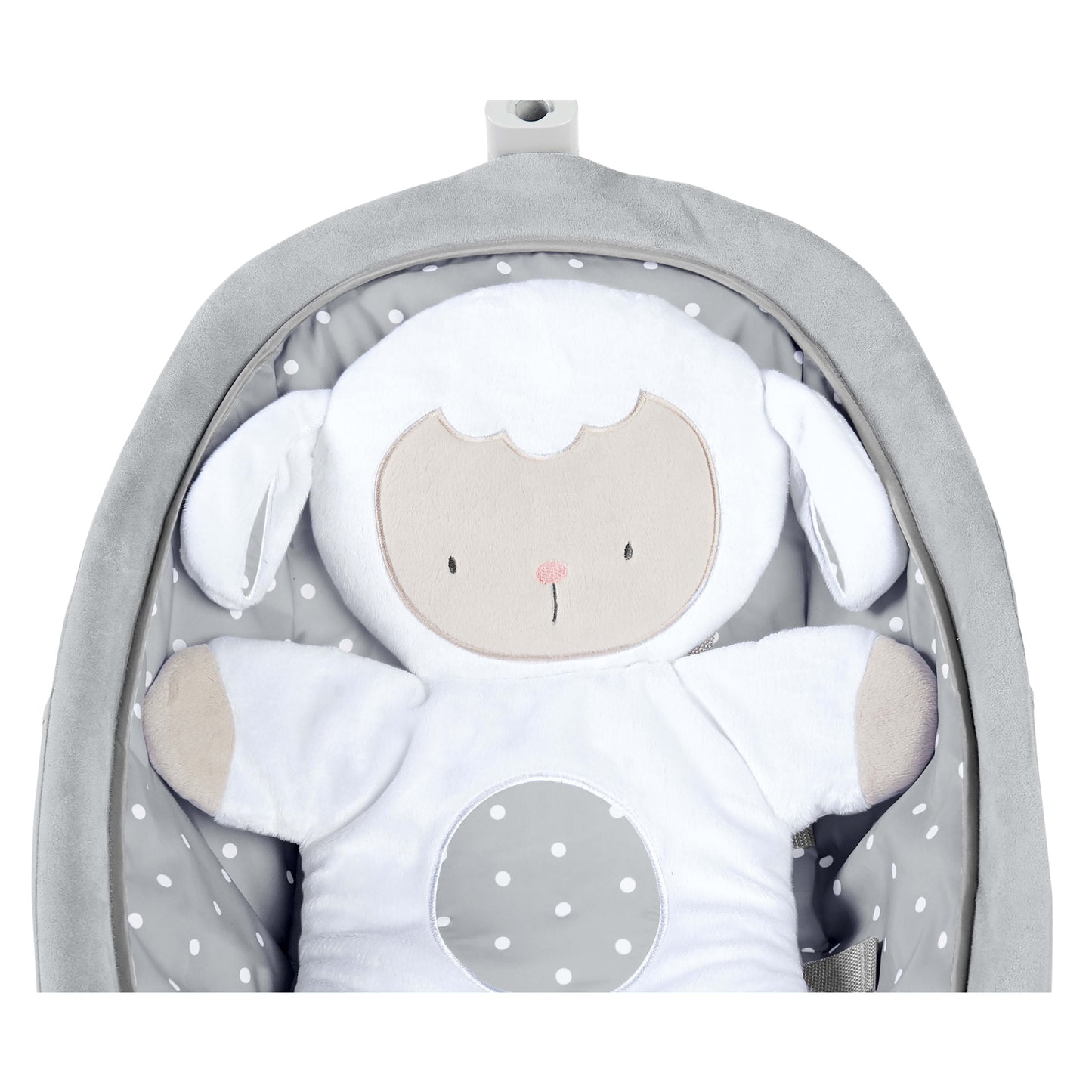 Infant to Toddler Rocker & Foldable Baby Bouncer Seat - Cuddle Lamb (Unisex)