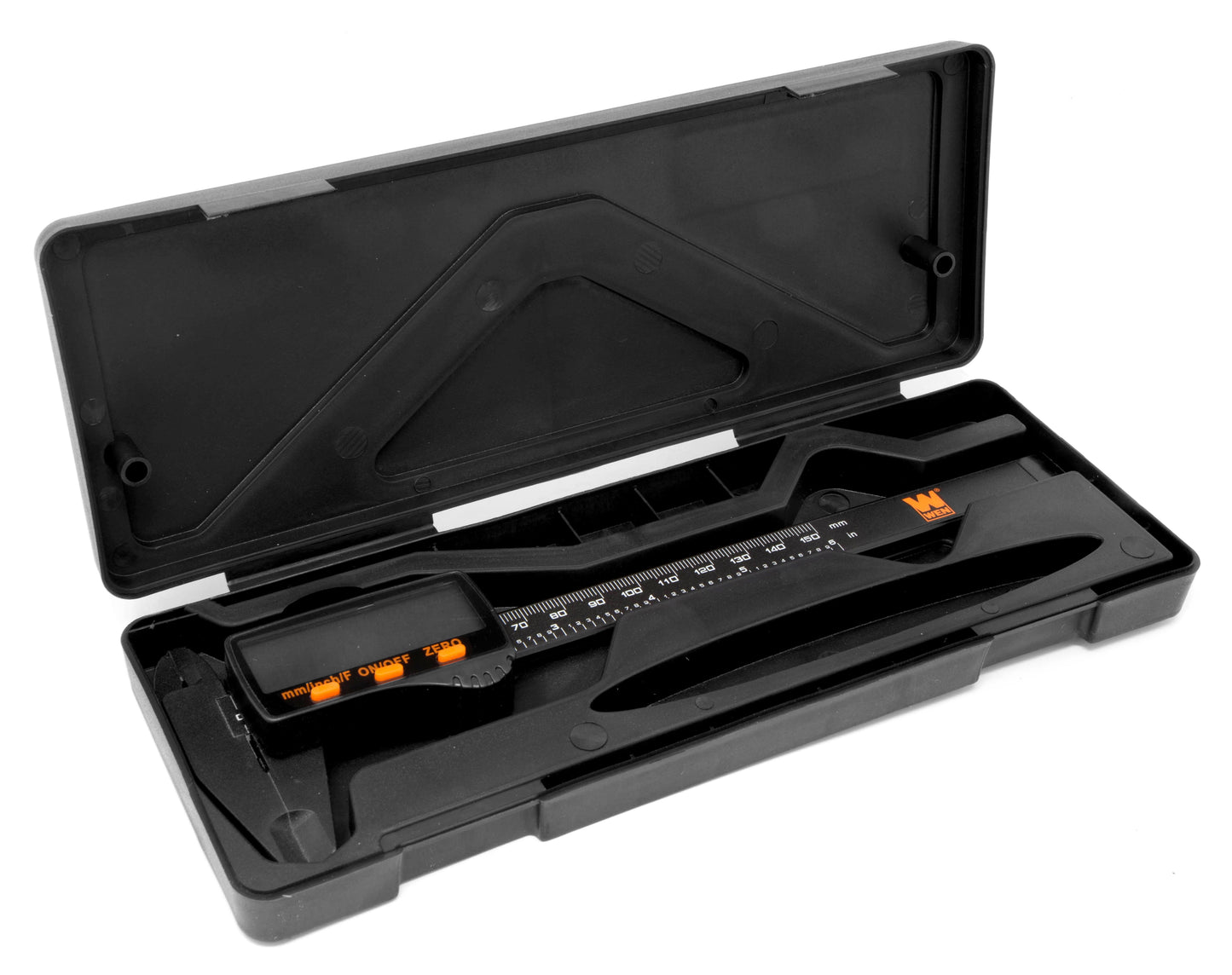 Electronic 6.1-Inch Digital Caliper with LCD Readout and Storage Case