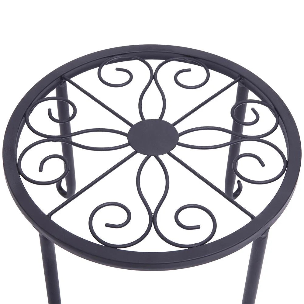4 Pack Wrought Iron Plant Stands for Home and Garden,45 Lbs Capacity
